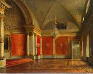 Zaryanko Sergei Konstantinovich Interiors of the Winter Palace. The Peters Small Throne Room - Hermitage